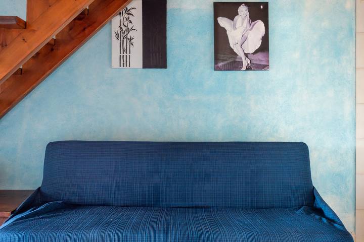 Maison de vacances climatisée avec terrasse, jardin et vue sur mer ; places de parking disponibles, animaux domestiques admis.  in Salina Bamba, San Teodoro