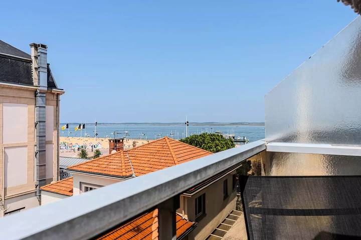 Studio pour 3 personnes, avec vue et balcon à Arcachon