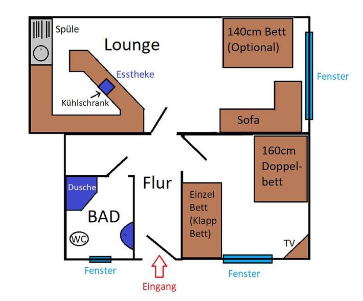 Ferienwohnung für 4 Personen, mit Garten in Jesberg - 3