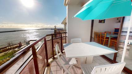 Gîte pour 4 personnes, avec balcon dans Plage du Boisvinet