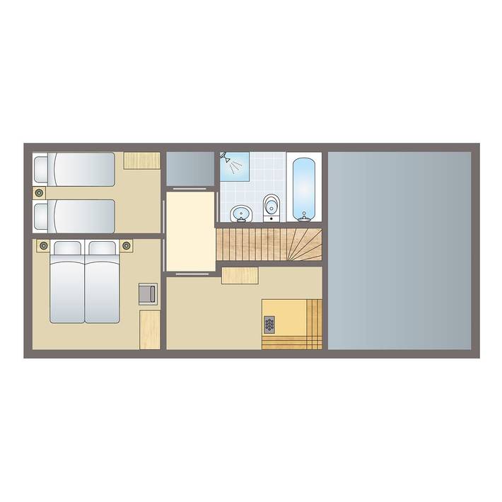 Bungalow für 4 Personen, mit Sauna in Anjum - 3