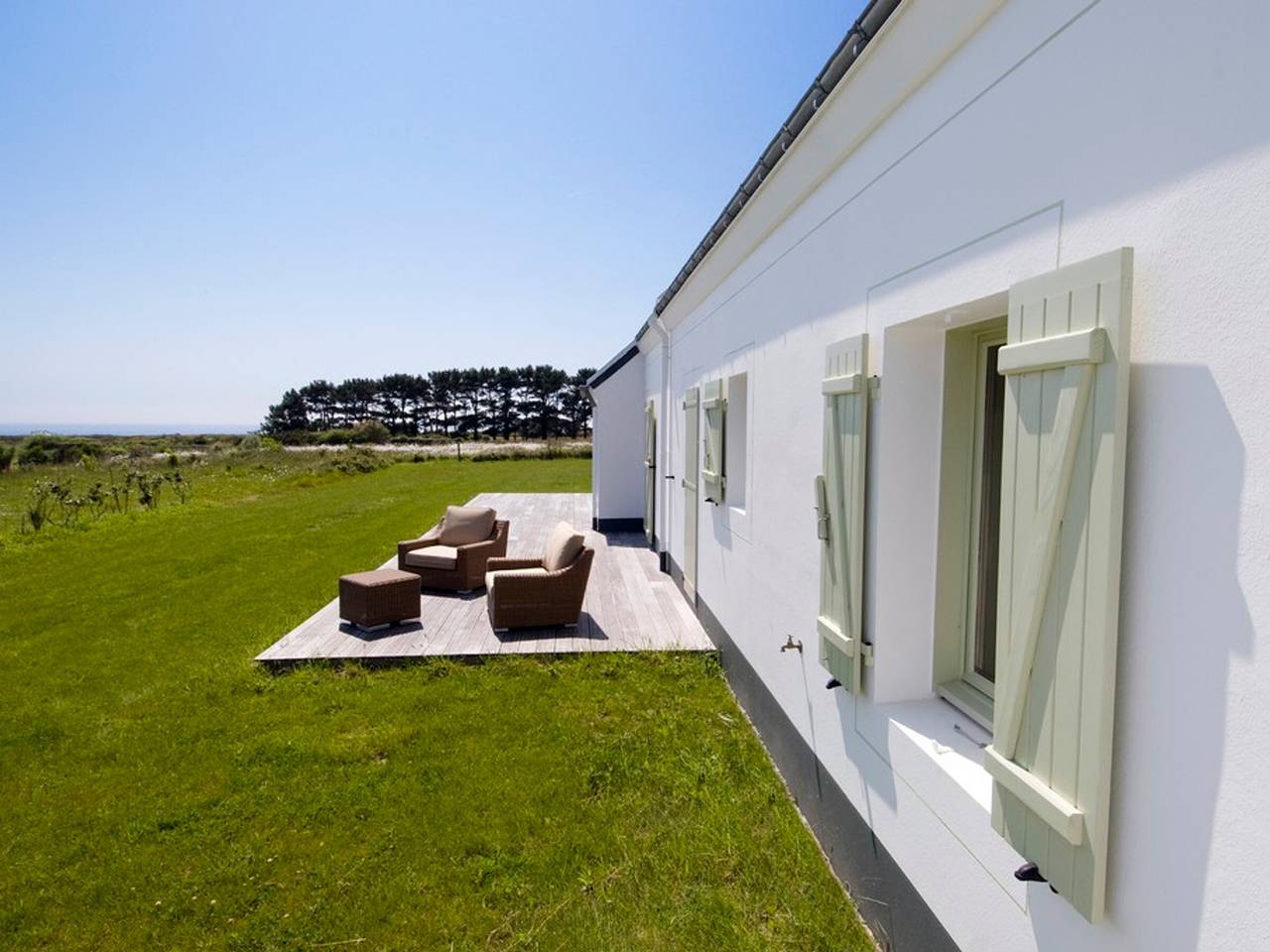 Maison récente 4 chambres, vue mer, jardin, 8 pers in Locmaria, Côte des Mégalithes