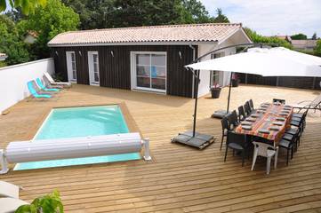 Villa pour 14 personnes, avec piscine et terrasse au Bassin d'Arcachon