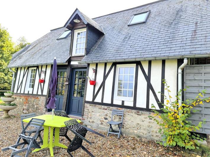 Cottage pour 4 personnes, avec vue et jardin, animaux acceptés à Freneuse-sur-Risle