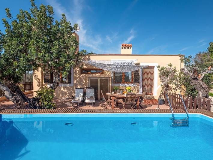 Finca mit Hund für 4 Personen, mit Balkon/Terrasse und Meerblick sowie Garten und Pool in Llucmajor - 3