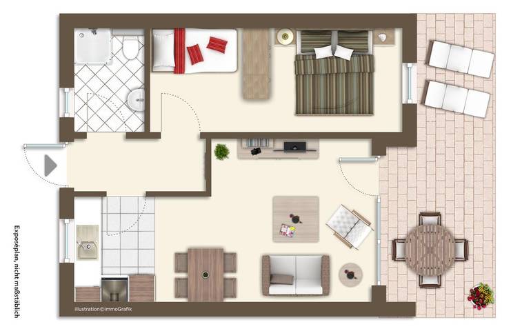 Ferienhaus für 4 Personen, mit Garten und Terrasse in Diedrichshagen - 2