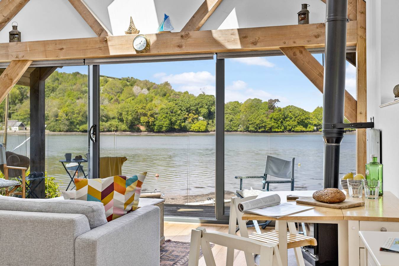 Water Edge Boathouse in Dittisham, Devon