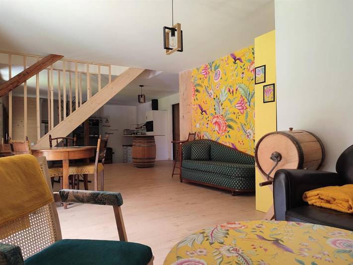 Maison d’hôte pour 3 personnes, avec terrasse et jardin