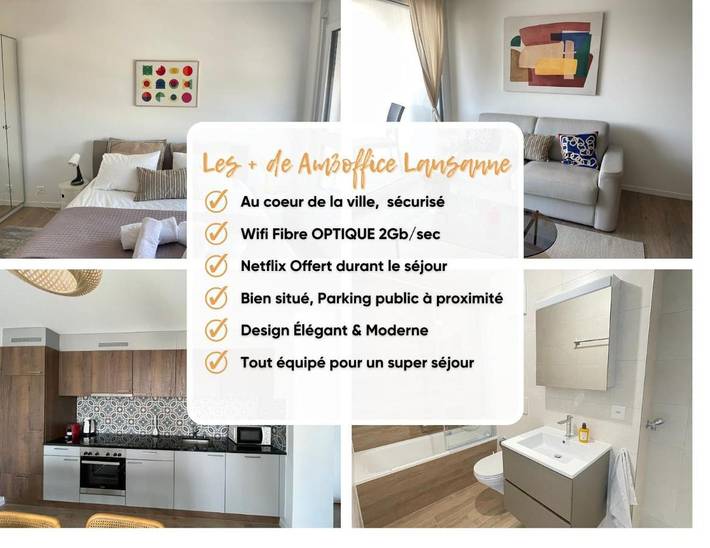 Gîte pour 4 personnes, avec balcon et vue à Prilly - 3