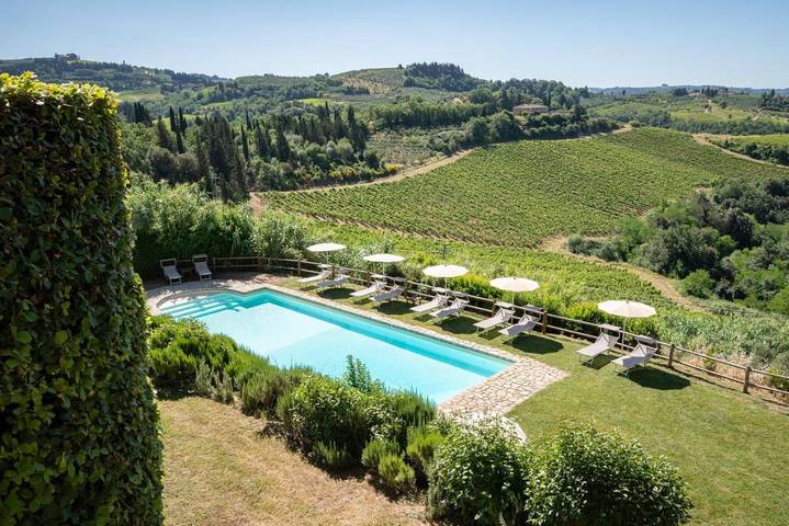 Agriturismo per 2 persone, con Terrazza e Giardino nonché Piscina e Panorama a Certaldo