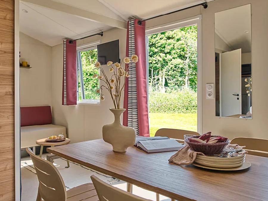 Camping La Vallée des Vignes - Mobile home 6 persons - Mobil Home Aqua 2ch 4/6pers Terrace Semi-covered Tv in Concourson-sur-Layon, Loire Valley