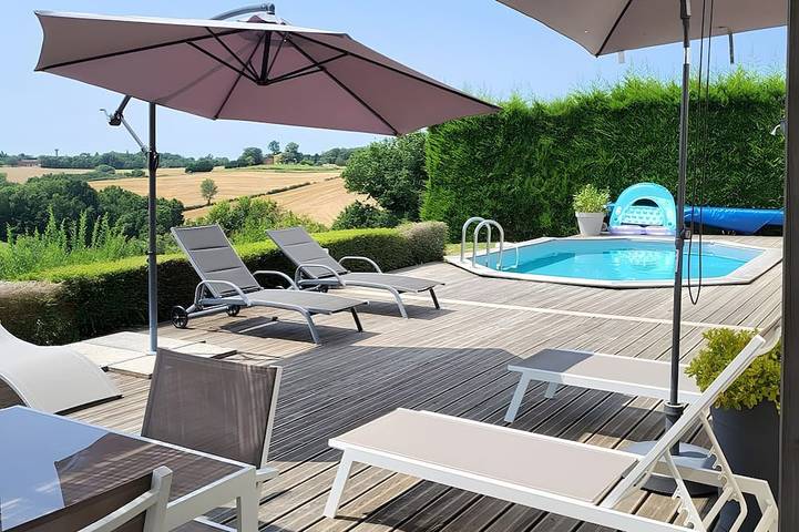 Maison de vacances pour 6 personnes, avec terrasse ainsi que jacuzzi et jardin - 1