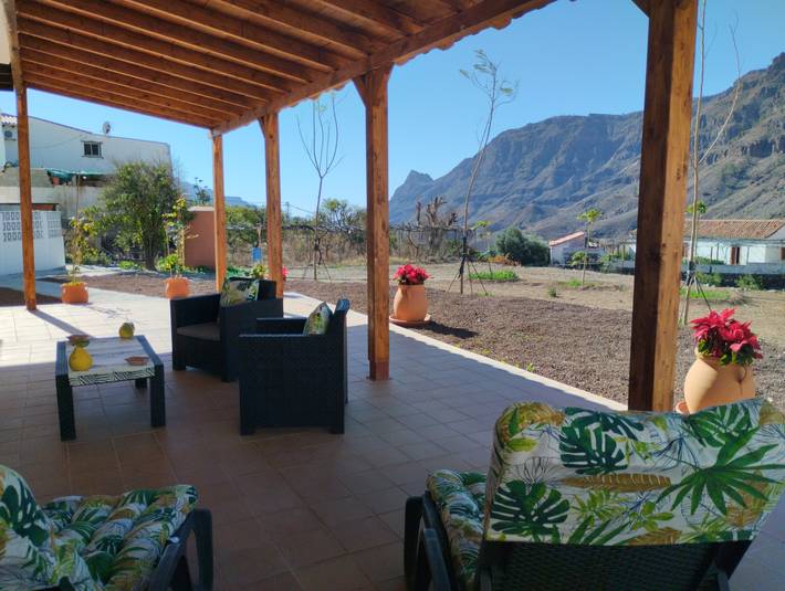 Apartamento para 5 personas, con Jardín en Fataga