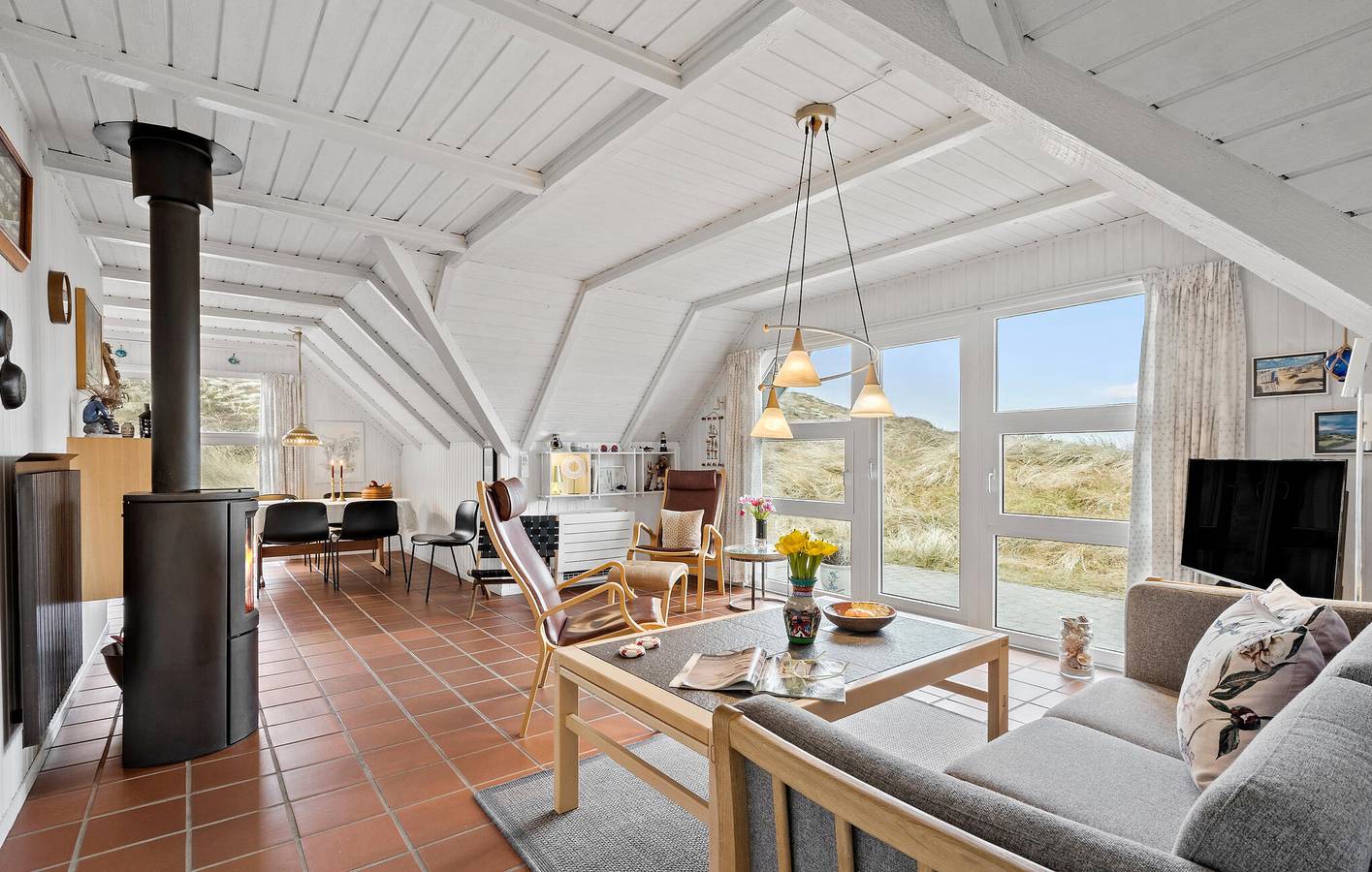 Ferienhaus für 4 Personen mit Terrasse in Skodbjerge, Hvide Sande