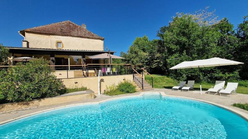 Location de vacances pour 9 personnes, avec jardin ainsi que piscine et vue à Aignan - 3