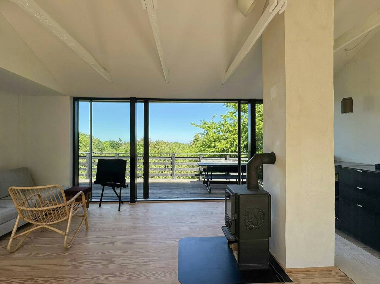 Terrasse mit Meerblick, 500 Meter vom Strand entfernt in Ordrup (Odsherred), Fårevejle