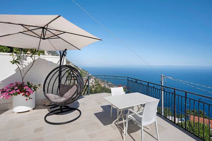 Room 'Amalfi Sea View' with Sea View, Wi-Fi and Air Conditioning in San Michele (Salerno), Furore