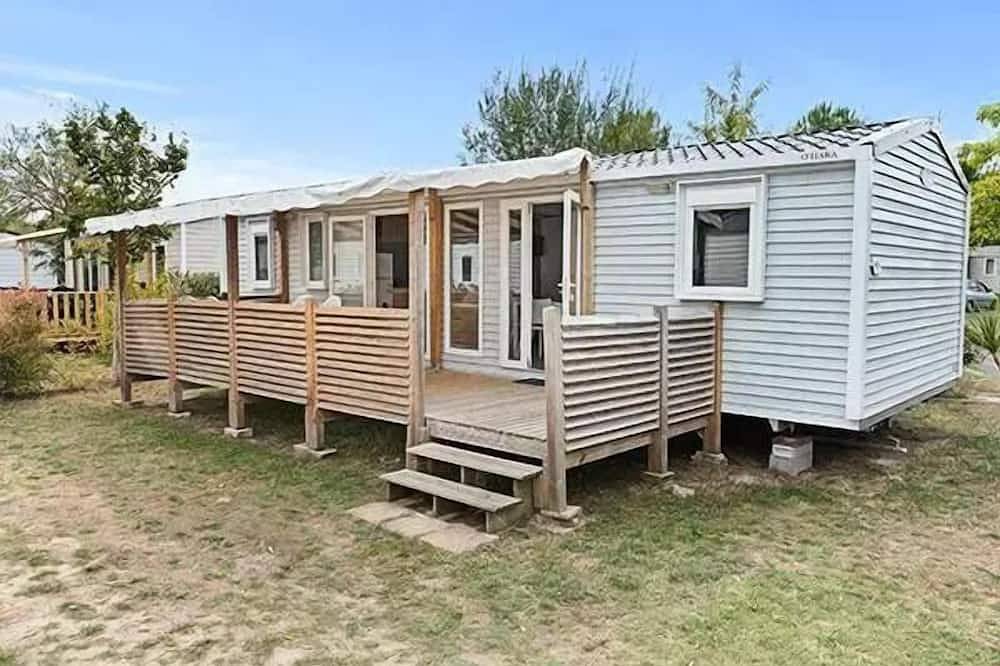 Mobil-home | Comfort | 3 Ch. | 6 pers. | Terrasse surélevée | A/C | Tv in Lit-et-Mixe, Côte d’Argent