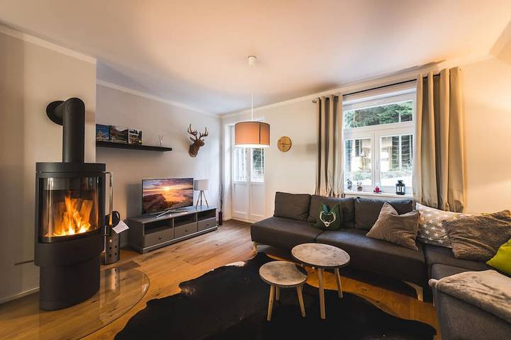 Ferienwohnung für 4 Personen, mit Garten und Sauna