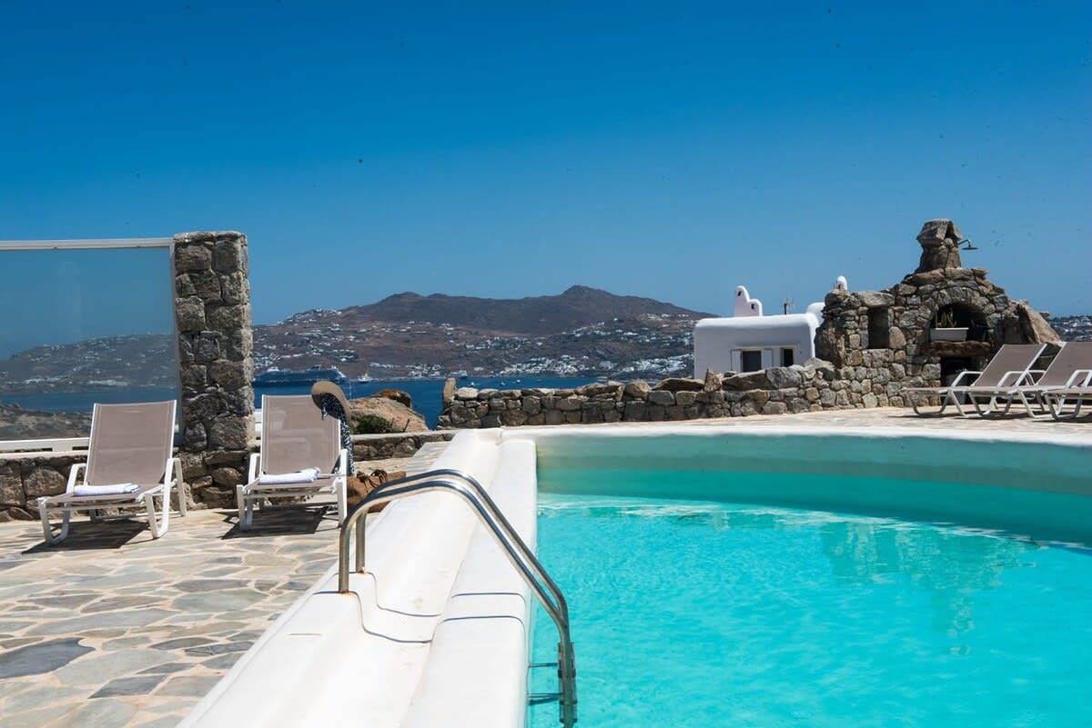 Villa für 4 Personen mit Garten in Ornos, Mykonos