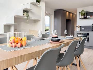 Gîte pour 4 personnes, avec terrasse ainsi que vue et jardin à Warstein