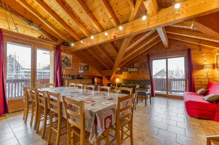 Geheel appartement, Appartement 'Le Pelvoux' met balkon in Vénosc, Les Deux Alpes