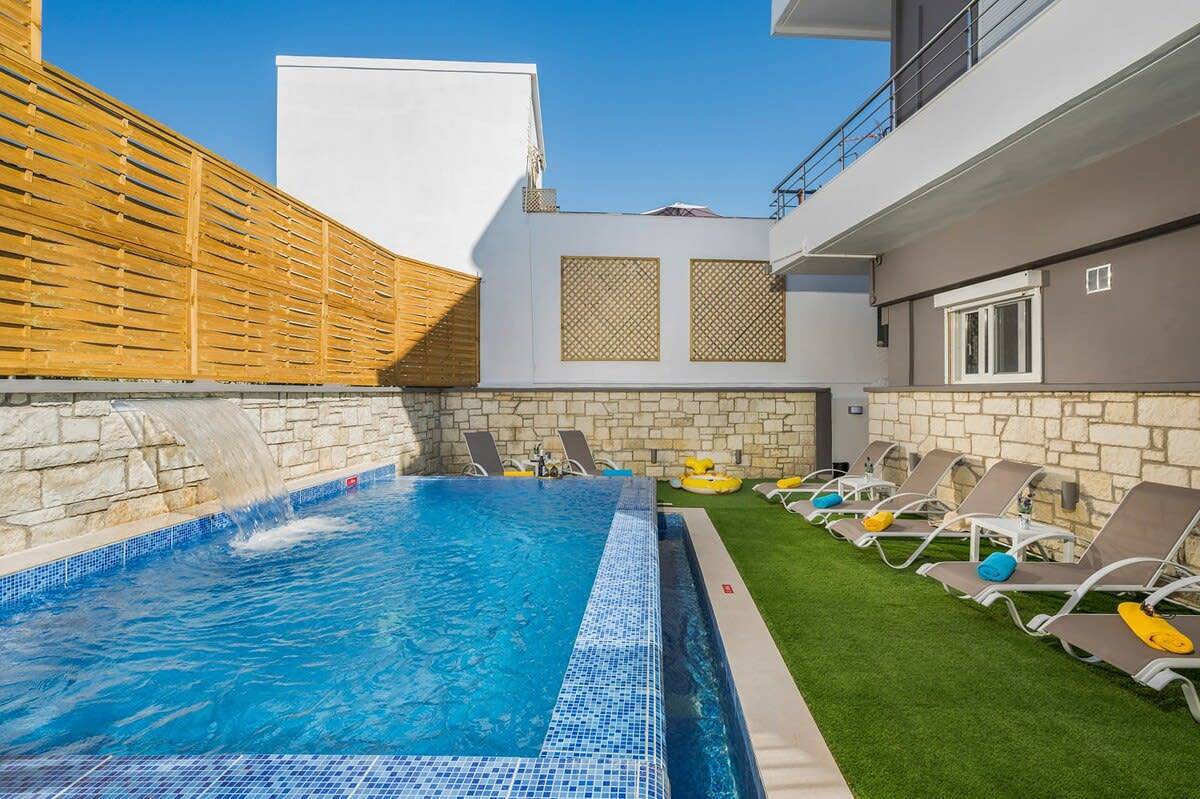 Ganze Wohnung, Ferienwohnung für 6 Personen mit Pool in Kissamos, Chania und Umgebung