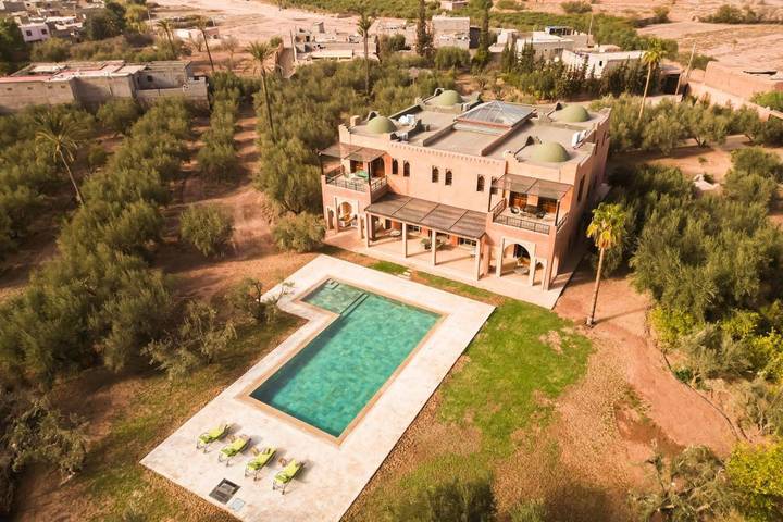 Maison d’hôte pour 2 personnes, avec jardin et piscine ainsi que sauna et vue au Maroc