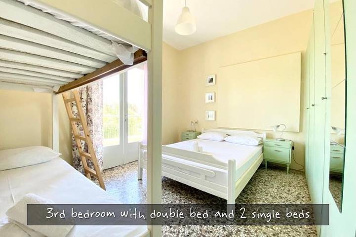 Ferienwohnung für 4 Personen, mit Garten und Ausblick sowie Terrasse, mit Haustier