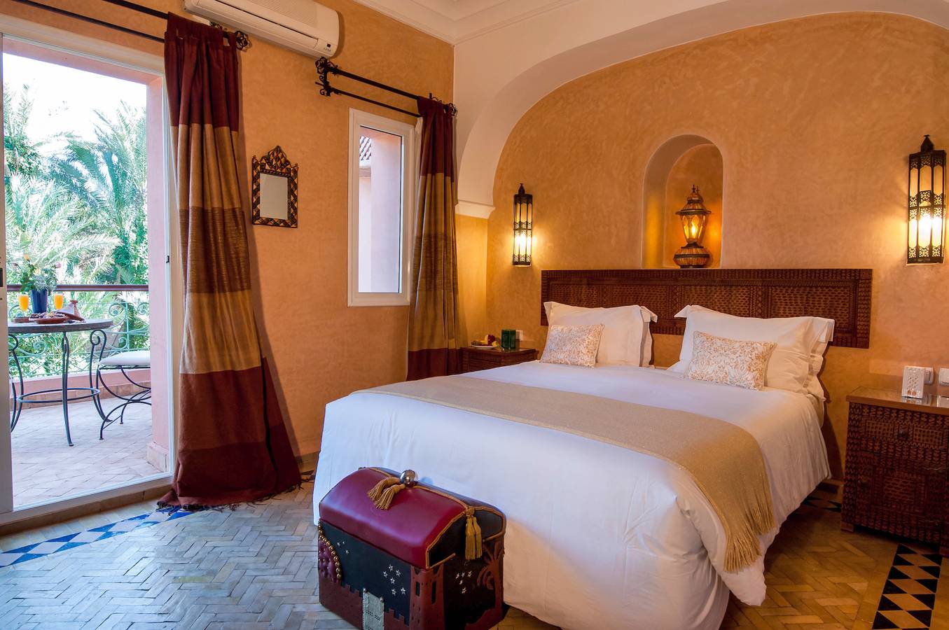 Habitación doble en una encantadora villa en el corazón del palmeral de Marrakech in Annakhil, Marrakech