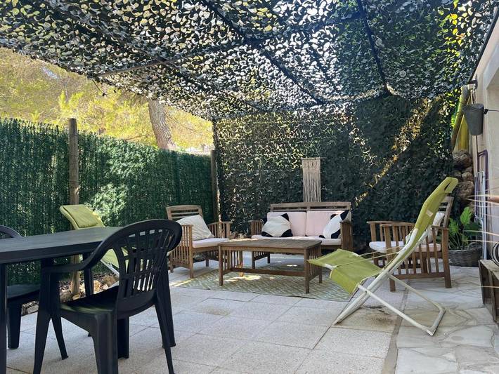 Appartement de vacances pour 3 personnes, avec Terrasse et Jardin