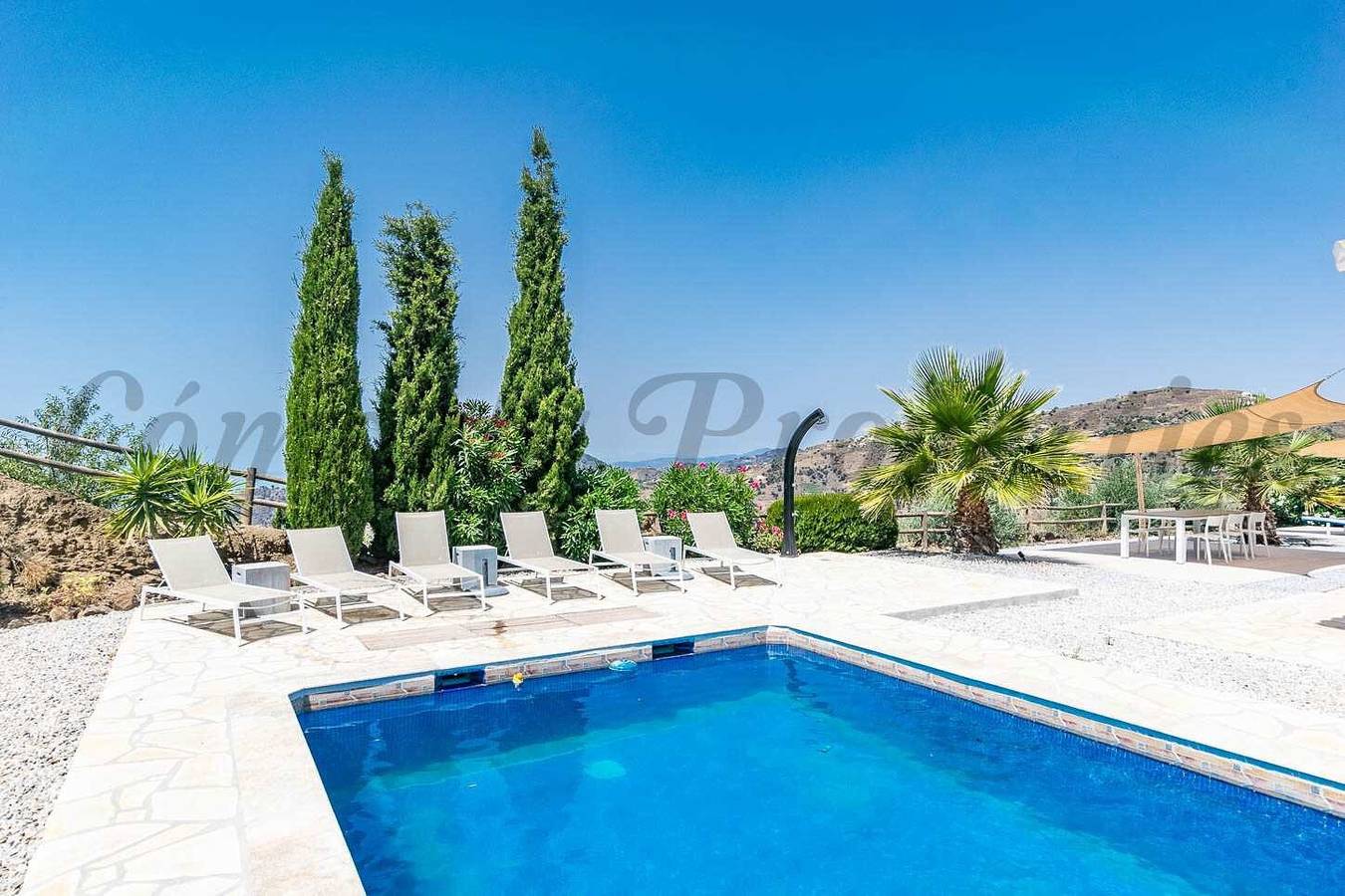 Villa "Casa Arco Iris" con vistas al mar, piscina privada y Wi-Fi in Cómpeta, Costa del Sol