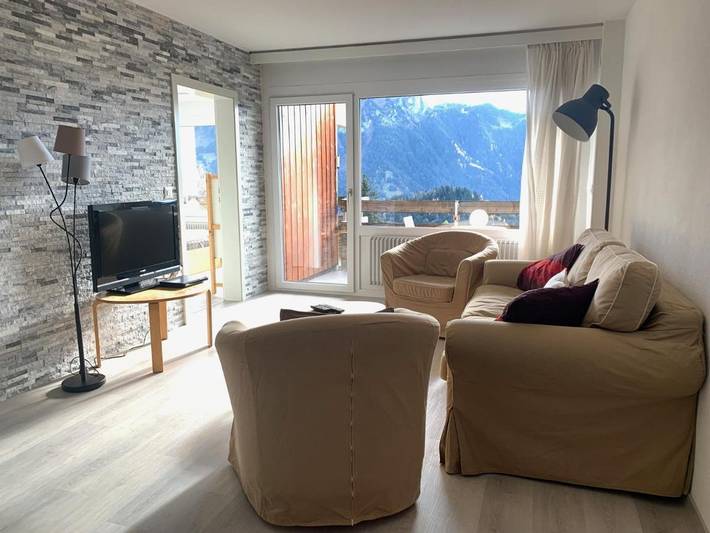 Apartamento para 4 personas, con Balcón y Vistas en Leysin
