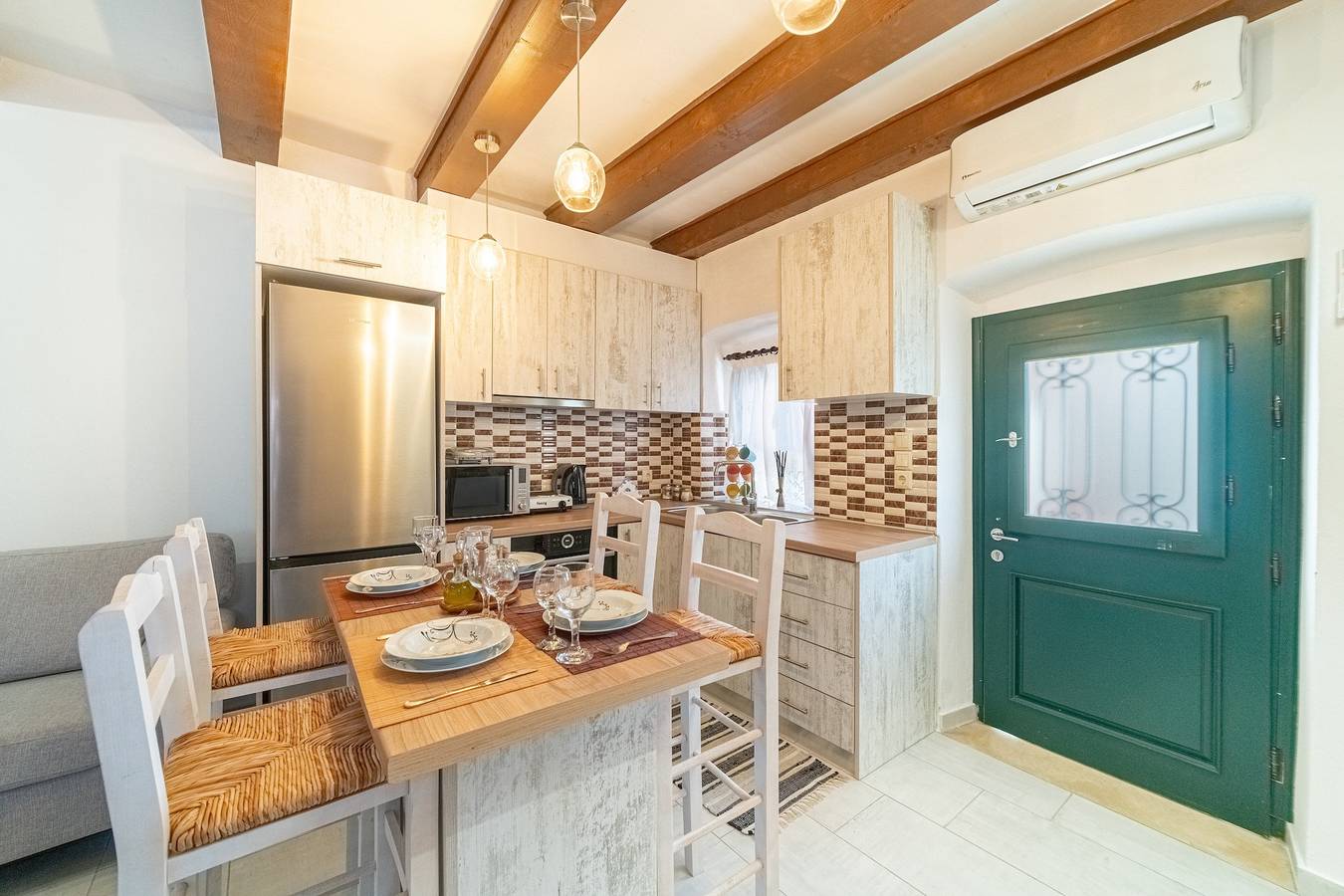 Ferienhaus „Bekiris Traditional Inn“ mit privater Terrasse, Klimaanlage & Wlan in Korfu