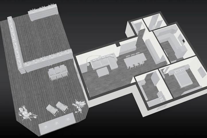 Ferienwohnung für 6 Personen, mit Terrasse in Prem - 3