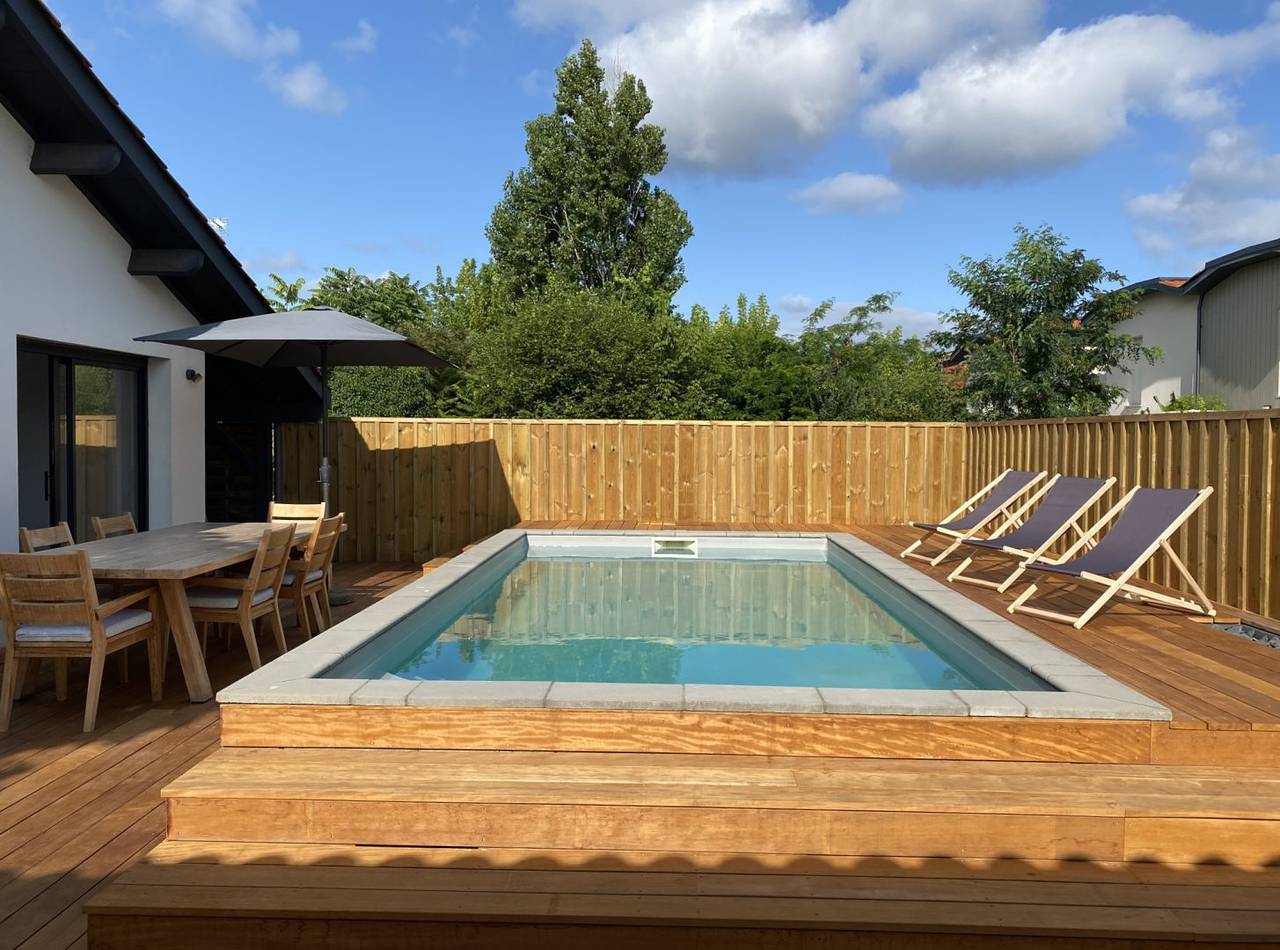 Maison moderne au calme, piscine chauffée clim in La Teste-de-Buch, Région d'Arcachon