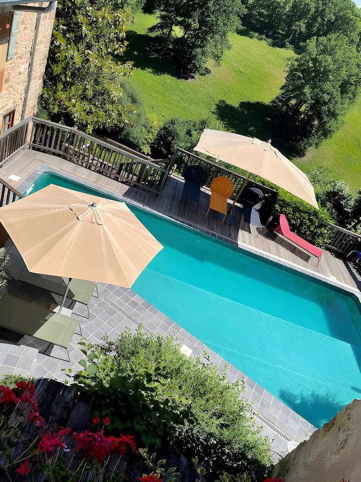 Location de vacances pour 4 personnes, avec jardin et bassin pour enfant, adapté aux familles dans le Lot