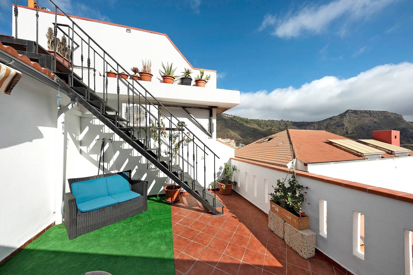 Ganze Wohnung, Ferienwohnung 'Ático El Agua' mit Meerblick, Wlan und Klimaanlage in Tamaimo, Santiago del Teide