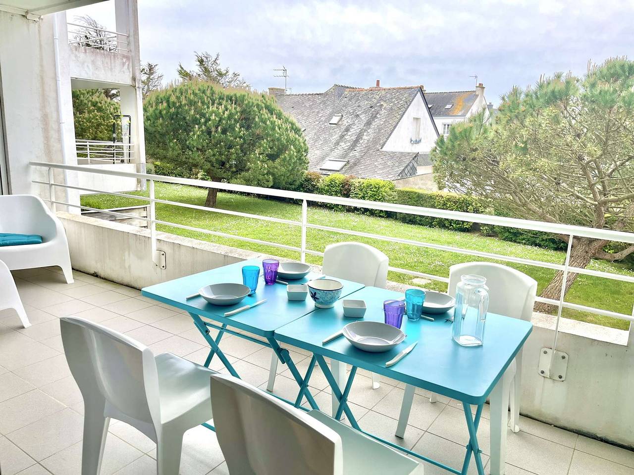 Ganze Wohnung, Moderne Wohnung in Étel, nahe Strand, 2 Zimmer mit privatem Parkplatz in Étel, Côte des Mégalithes