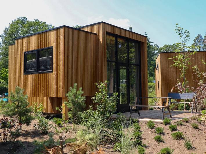 Chalet voor 4 personen, met zwembad en terras, kindvriendelijk in Arnhem