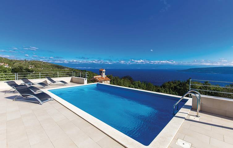 Doppelhaushälfte Seaview, Pool in Moscenicka Draga, Primorje-Gorski Kotar