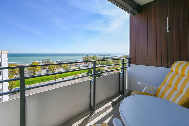 Ferienwohnung mit Meerblick für 4 Personen, mit Balkon und Ausblick