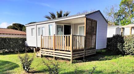 Camping pour 4 personnes, avec jardin et piscine, animaux acceptés à Port-la-Nouvelle