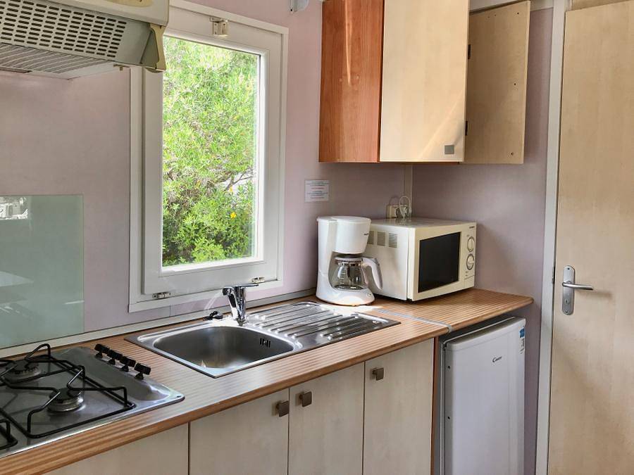 Camping Le Fun - Mobilheim 4 personen - Loggia 31m², 2 Schlafzimmer, Terrasse Eingebaute Loggia, Klimaanlage in Fitou, Narbonne und Umgebung