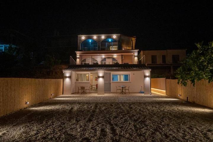Gîte pour 4 personnes, avec Balcon ainsi que Terrasse et Vue dans Kyllini