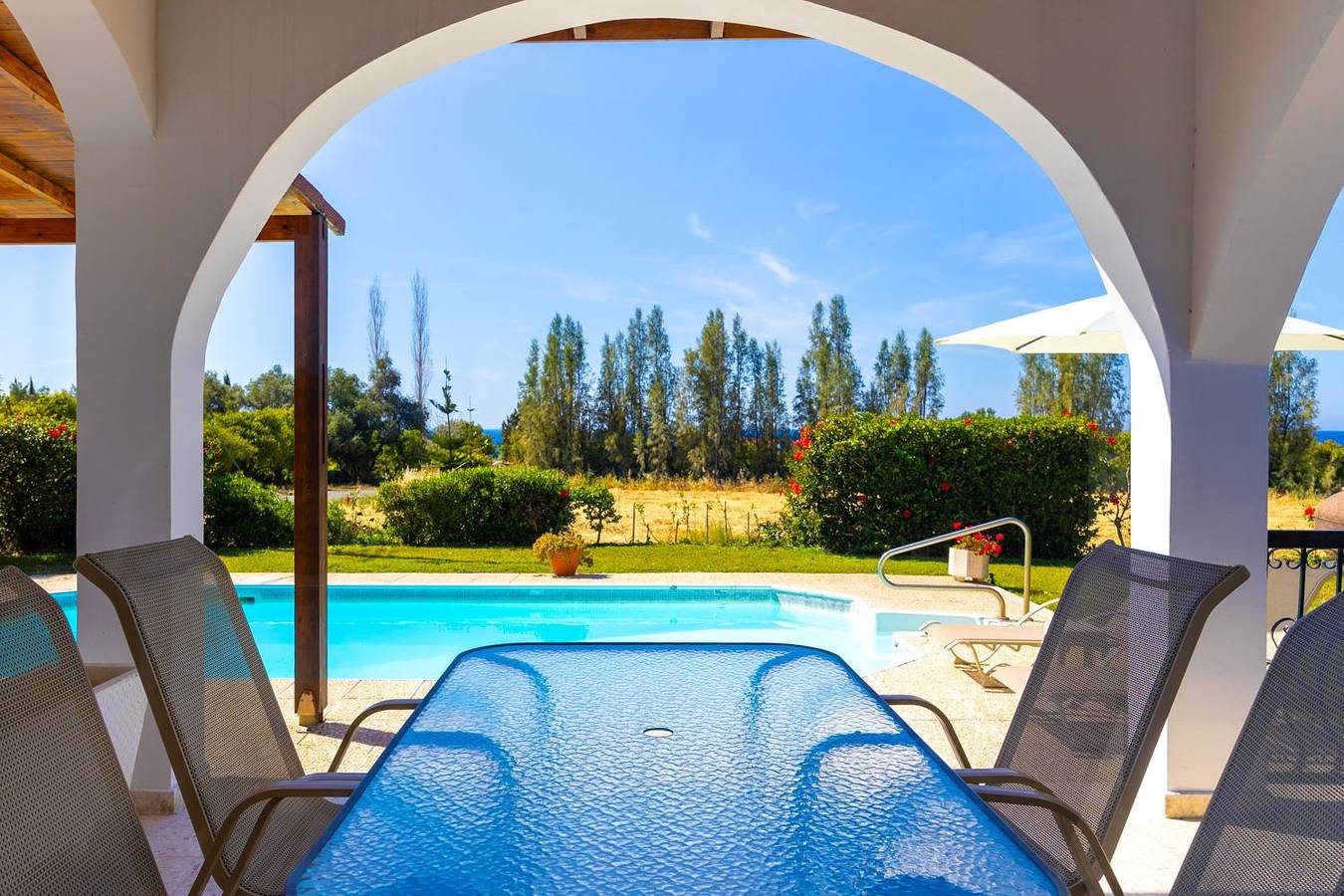 Villa für 6 Personen mit Meerblick in Αργάκα, Südzypern