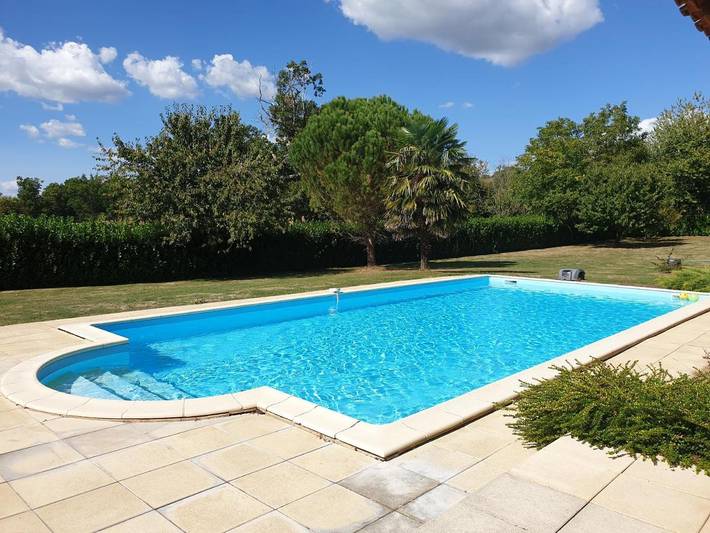 Maison de vacances pour 10 personnes, avec Terrasse et Jardin ainsi que Piscine et Vue