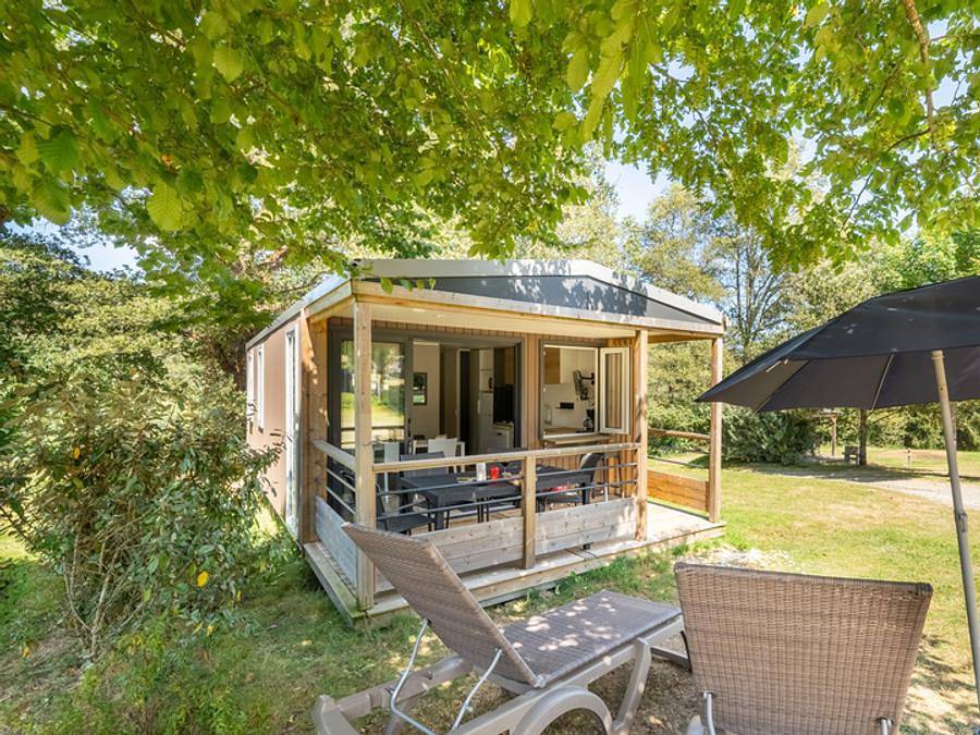 Camping Les Gorges Du Chambon - Ciela Village - Mobilheim 4 personen - Ciela Privilège Bay - 2 Schlafzimmer - Grill in Eymouthiers, Regionaler Naturpark Périgord-Limousin