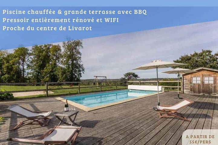 Maison de vacances pour 10 personnes, avec terrasse et jardin