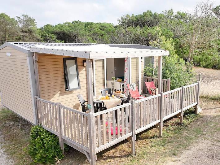 Camping Soleil D'or - Mobilheim 4 personen - Mobilheim Premium Mercredi 2 Schlafzimmer in Vendays-Montalivet, Lesparre-Médoc und Umgebung